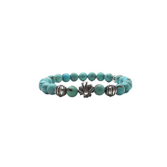 Chrome Hearts 8mm Green Beaded Bracelet