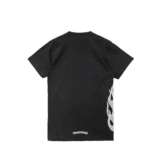 Cross Flame Printing SS Chrome Hearts T-Shirt