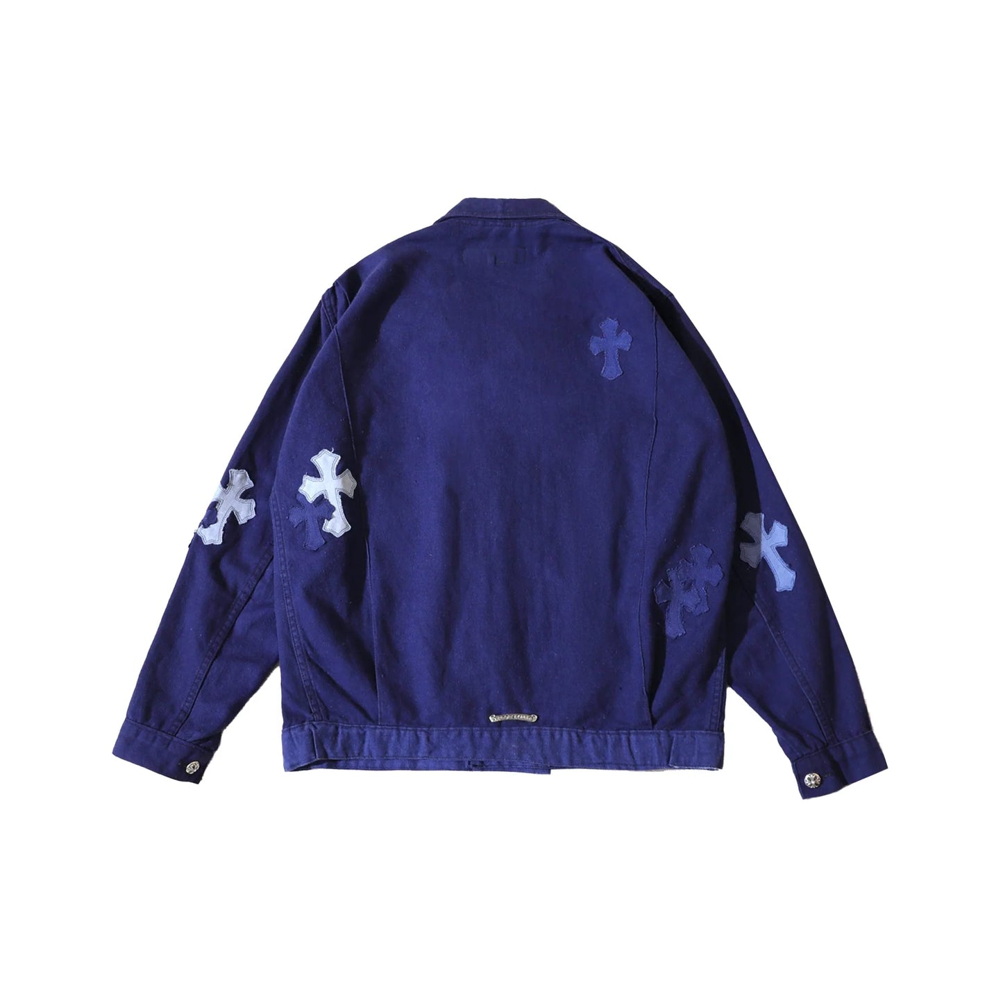 Chrome Hearts Cross Patch Bleu de Travail French Work Jacket
