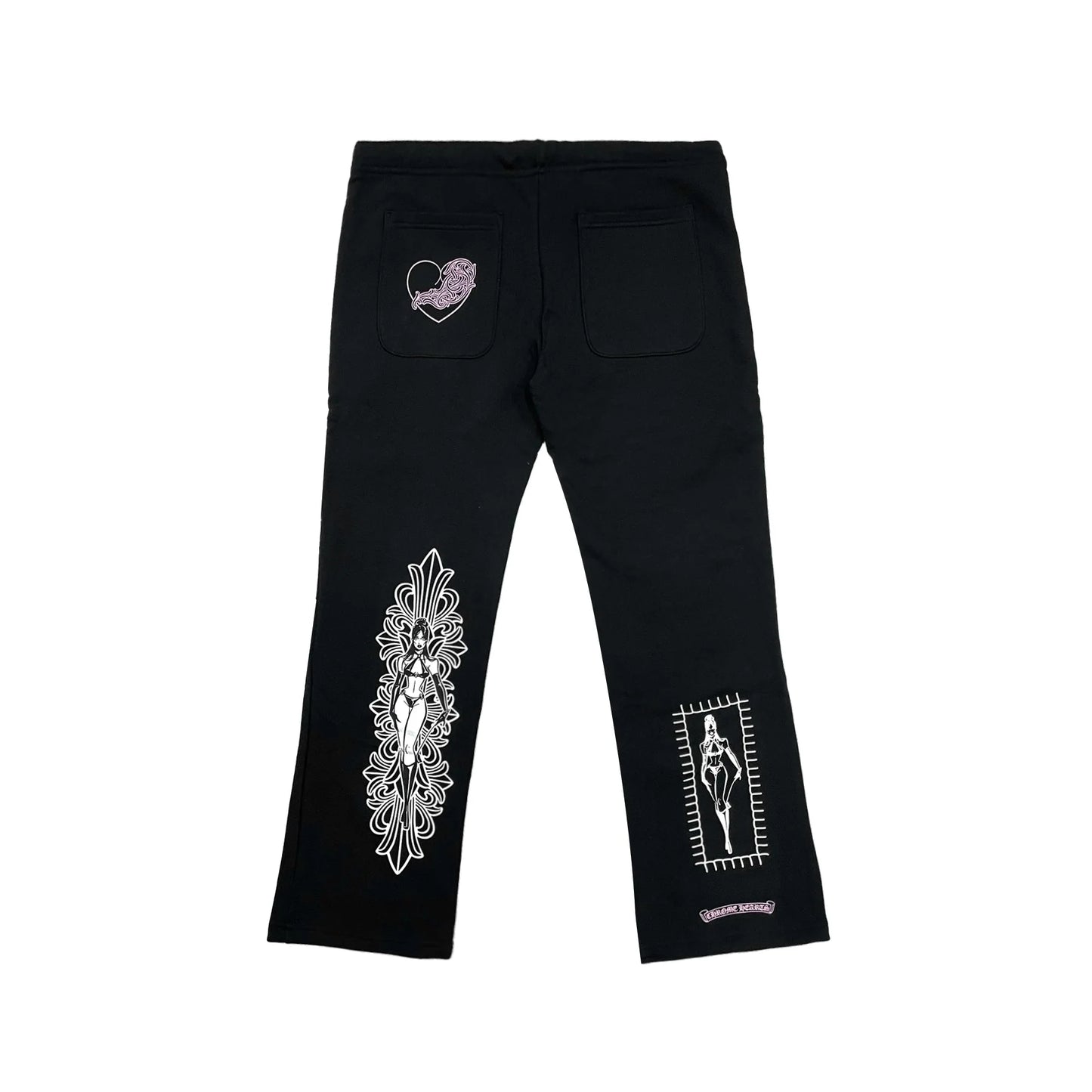 Chrome Hearts Sweatpants Deadly Doll Dagger Logo