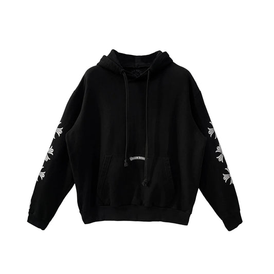 Drake Black Horseshoe Chrome Hearts Pullover Hoodie
