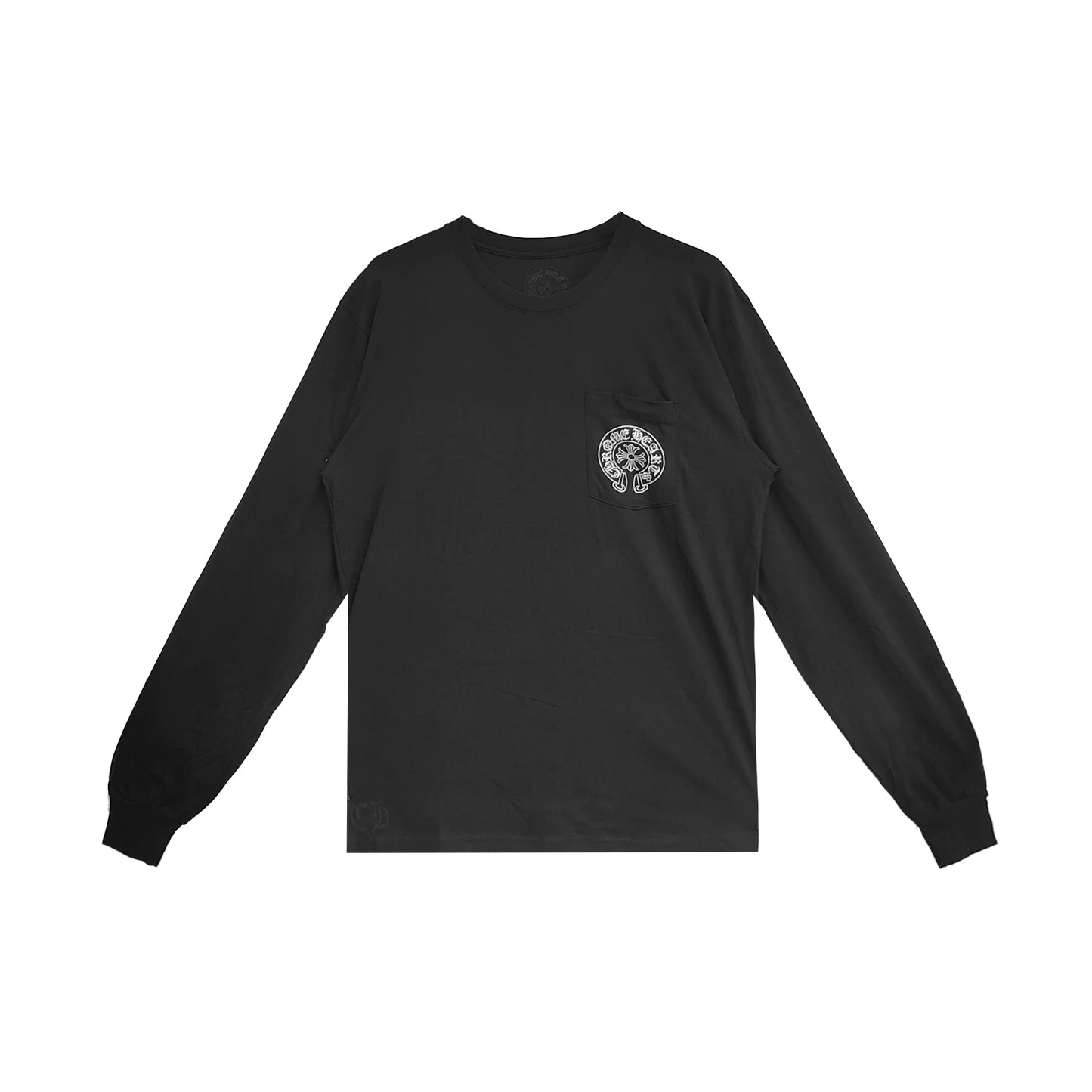 Las Vegas Horseshoe Pocket Long Sleeve Black Tee
