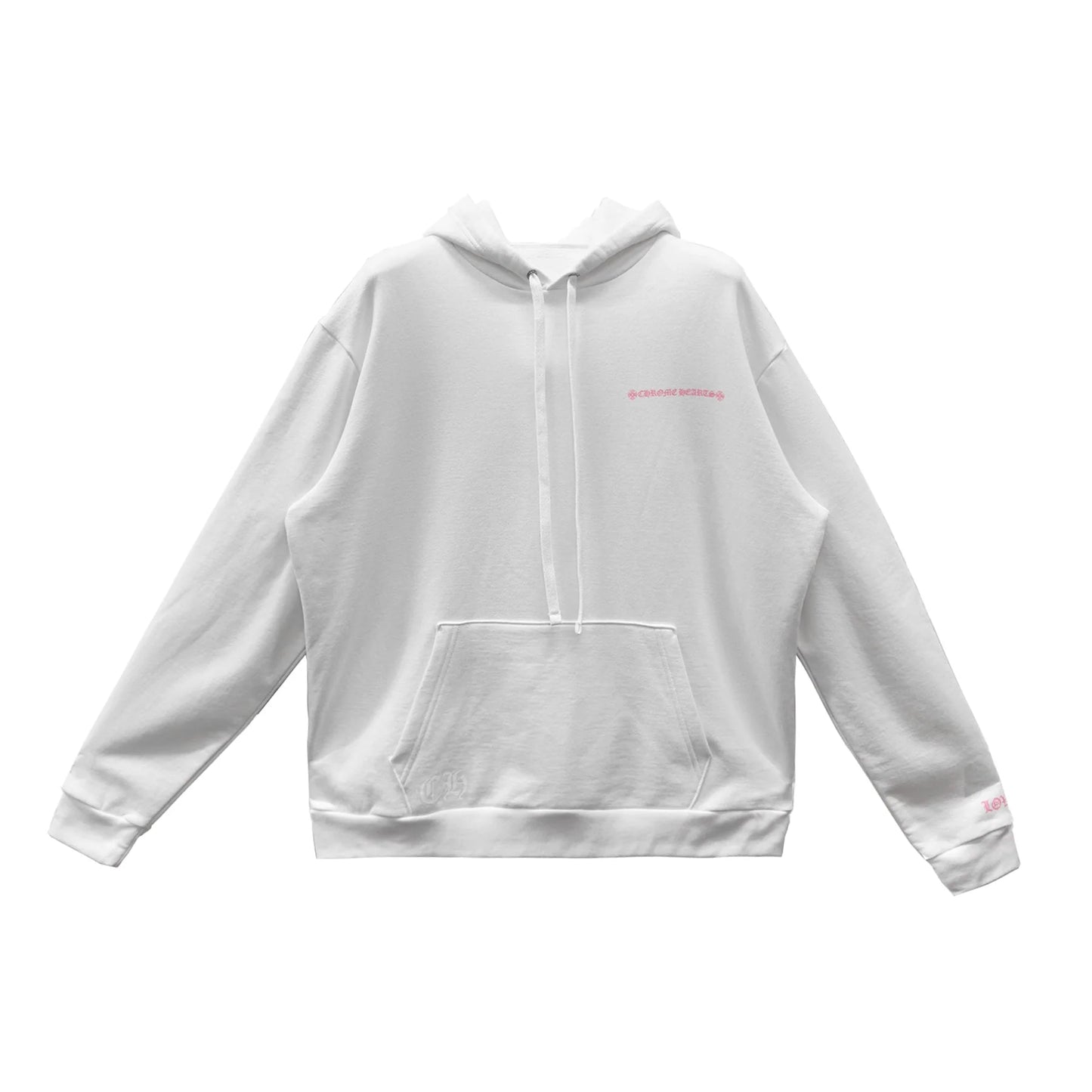 Laurie Lynn Stark "Love You" Portrait Pink Letter Pullover Hoodie