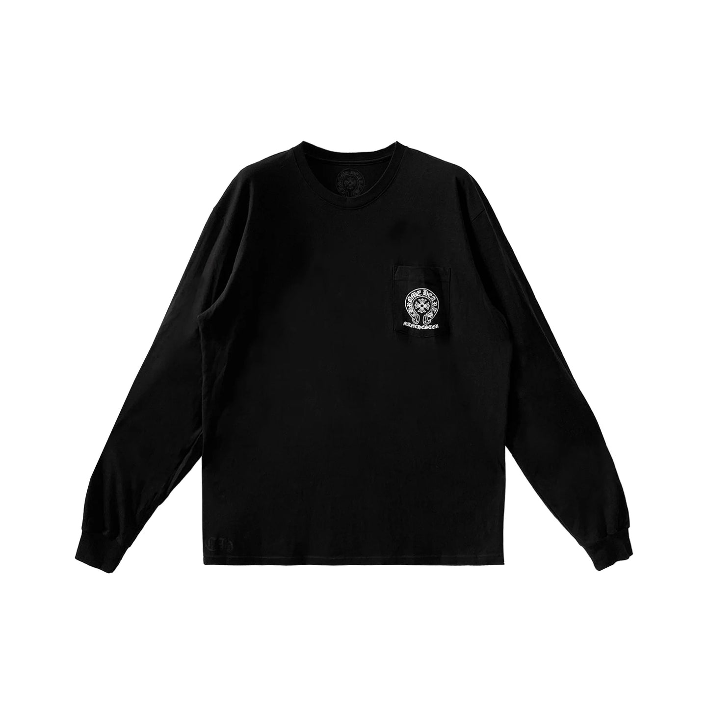 Manchester Exclusive Horseshoe Long Sleeve Chrome Hearts Black Tee