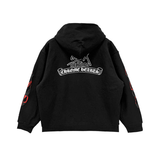 Matty Boy Sex Record Thermal Black Zip Up Hoodie