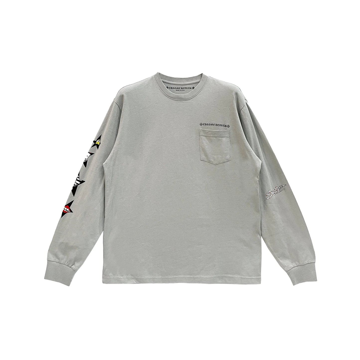 Chrome Hearts Matty Boy Suggest Grey Long Sleeve Tee