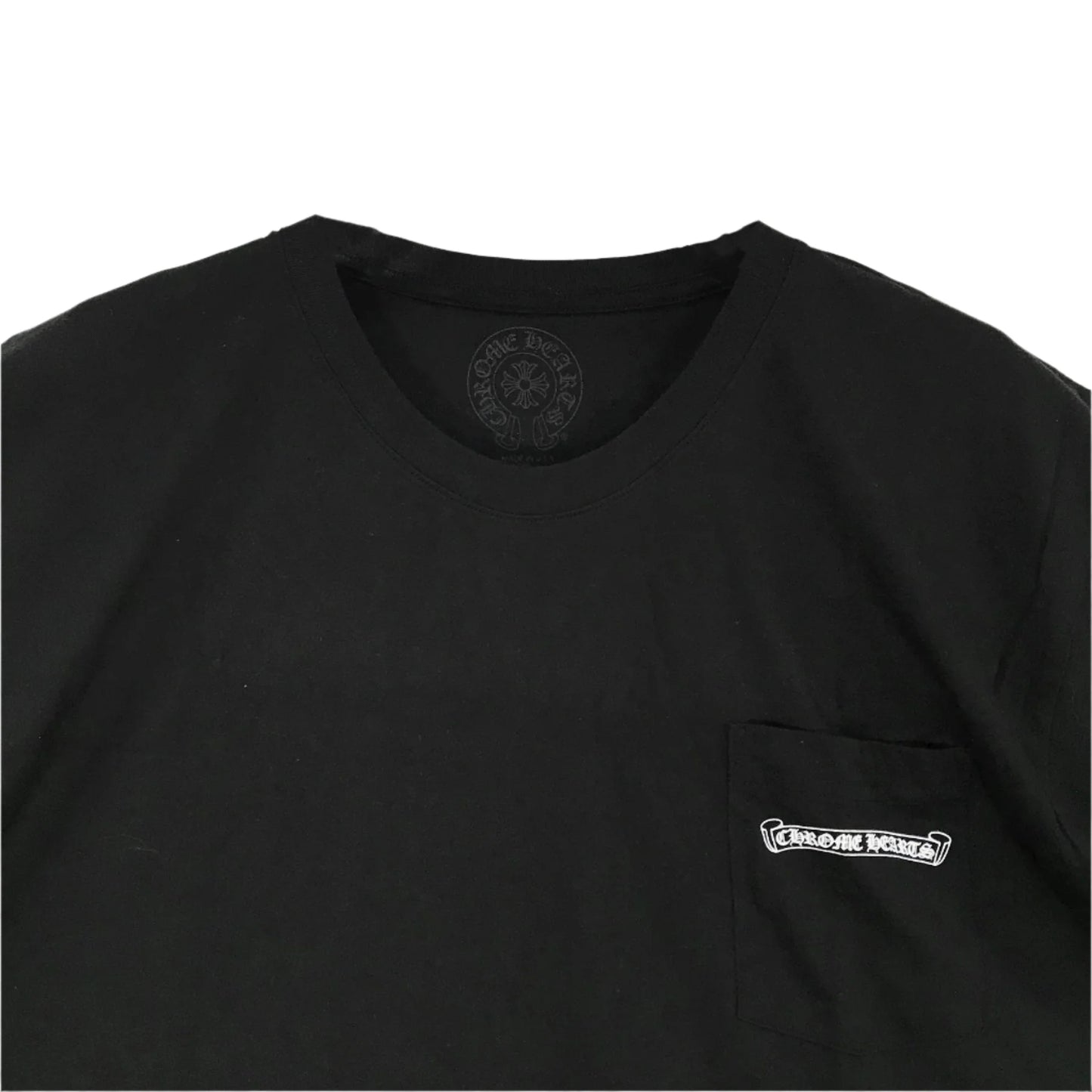 Multi Color Cross Scroll Logo Short Sleeve Tee Black