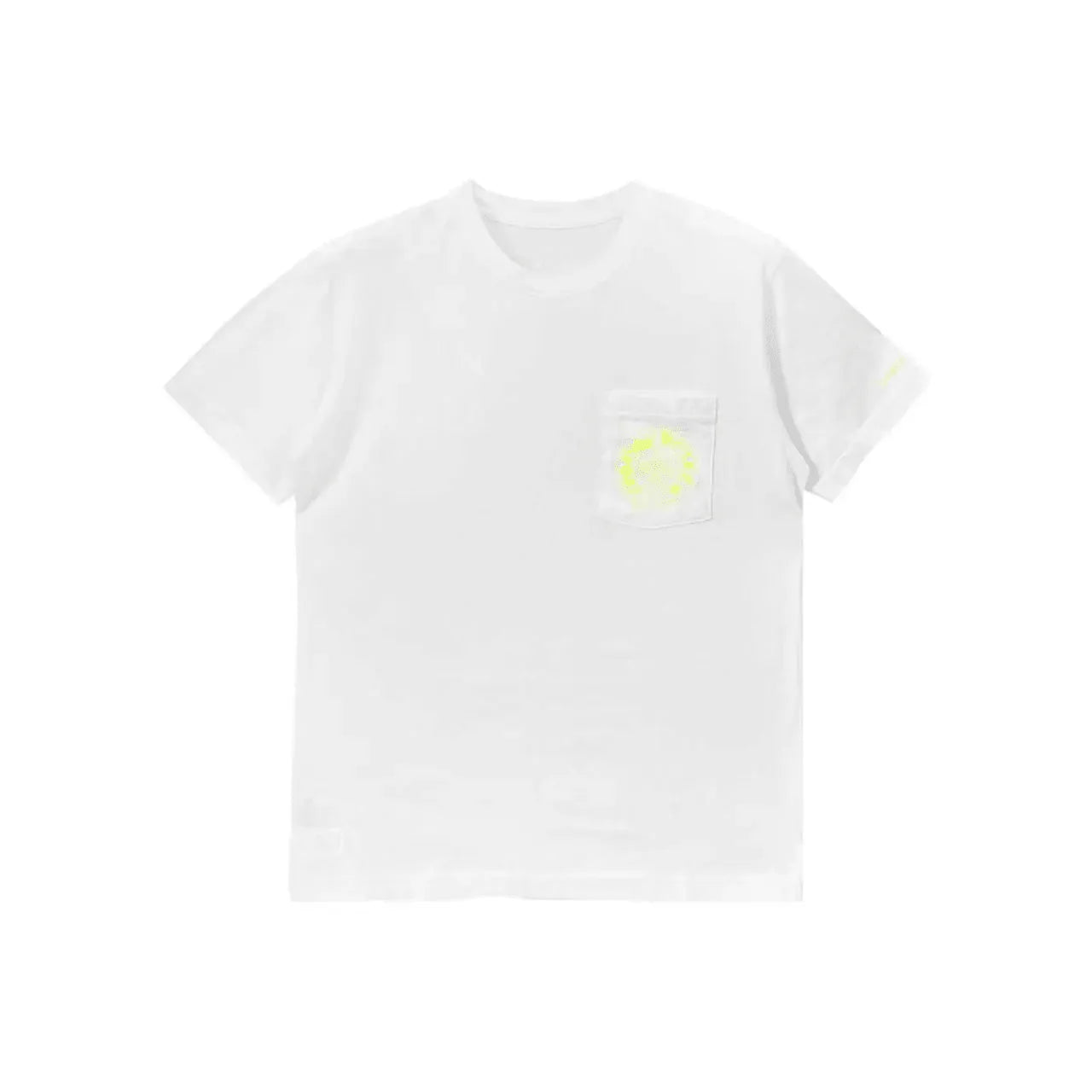 Neon Yellow Horseshoe Pocket Chrome Hearts Tee