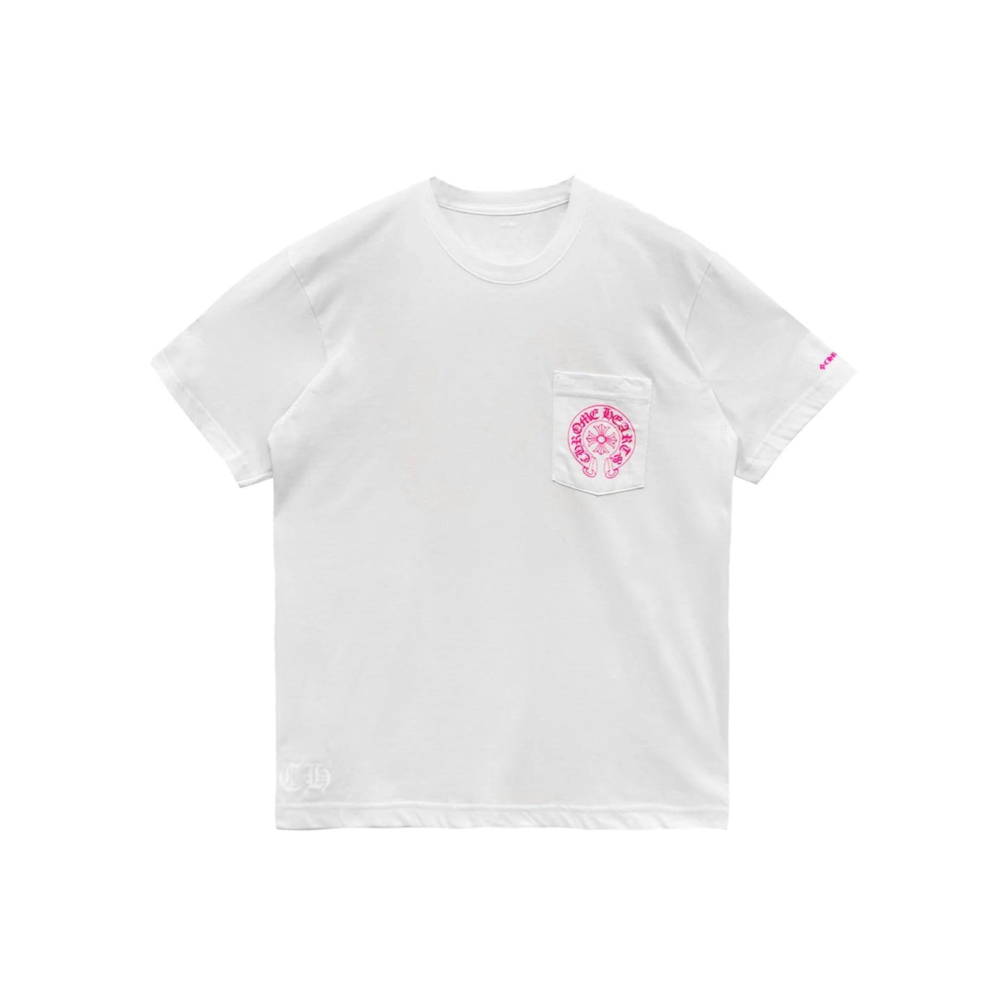 Pink Horseshoe Chrome Hearts Short Sleeve Tee