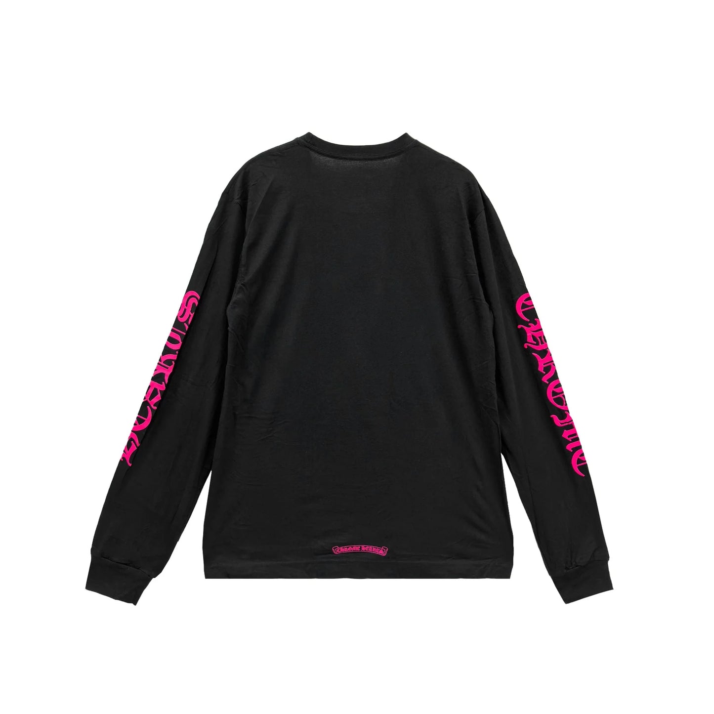 Pink Neck Chrome Hearts Long Sleeve Tee