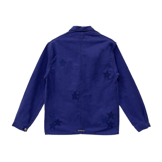 Star Patches French Workwear Denim Jacket