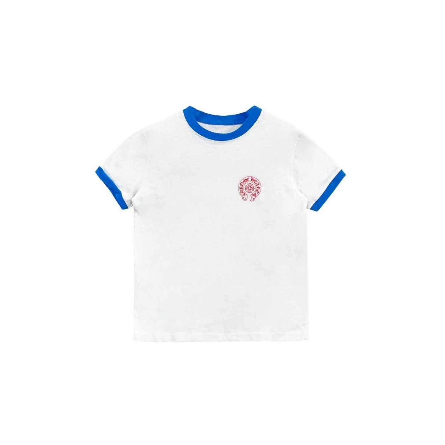 Vintage White Scroll Logo Chrome Hearts T-Shirt