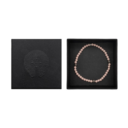 Chrome Hearts 4mm Sliver Cross Bracelet Pink