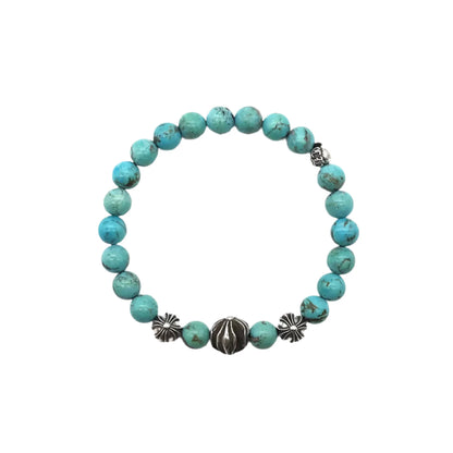 Chrome Hearts 8mm Green Beaded Bracelet
