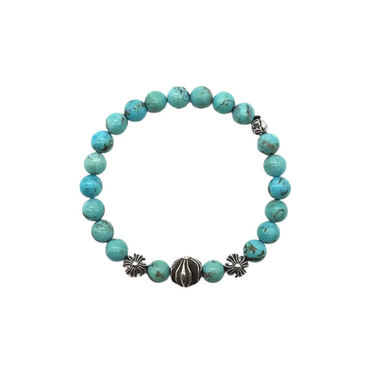 Chrome Hearts 8mm Green Beaded Bracelet