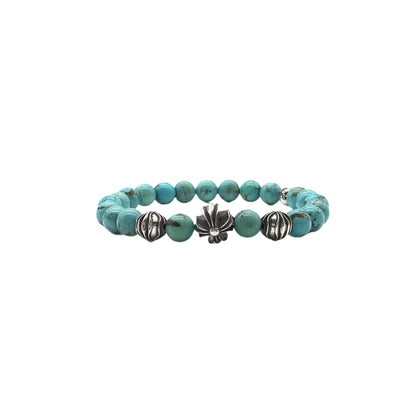 Chrome Hearts 8mm Green Beaded Bracelet