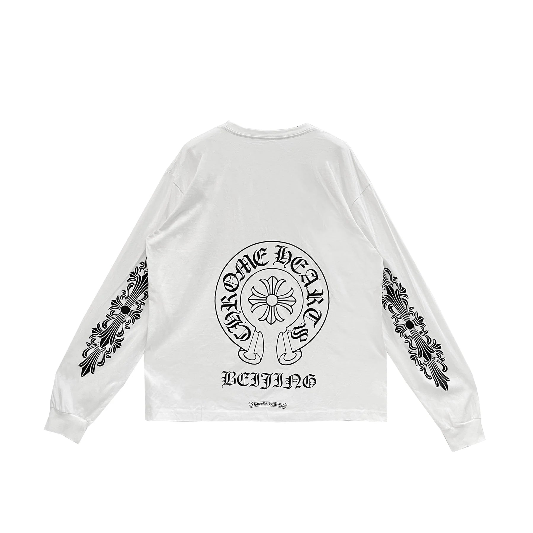 Beijing Exclusive Chrome Hearts Horseshoe Logo Long Sleeve Tee