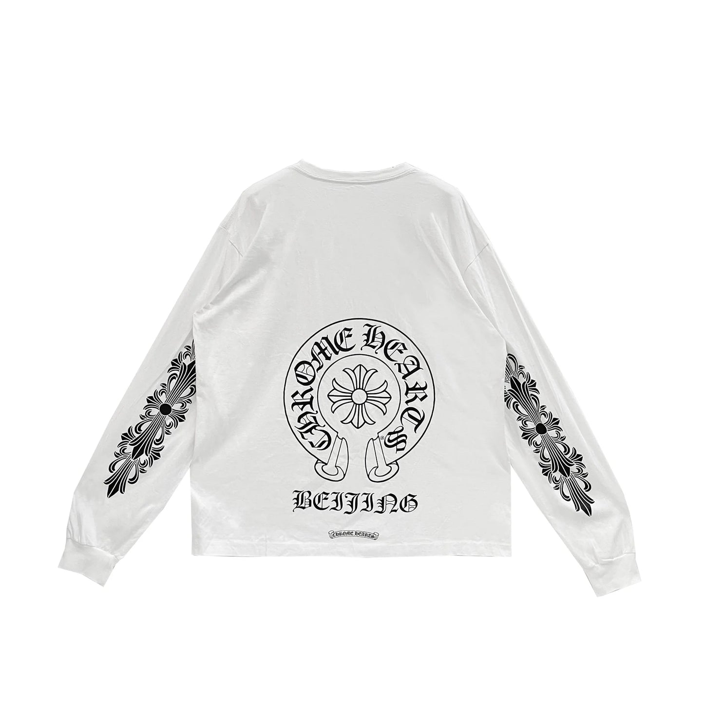 Beijing Exclusive Chrome Hearts Horseshoe Logo Long Sleeve Tee