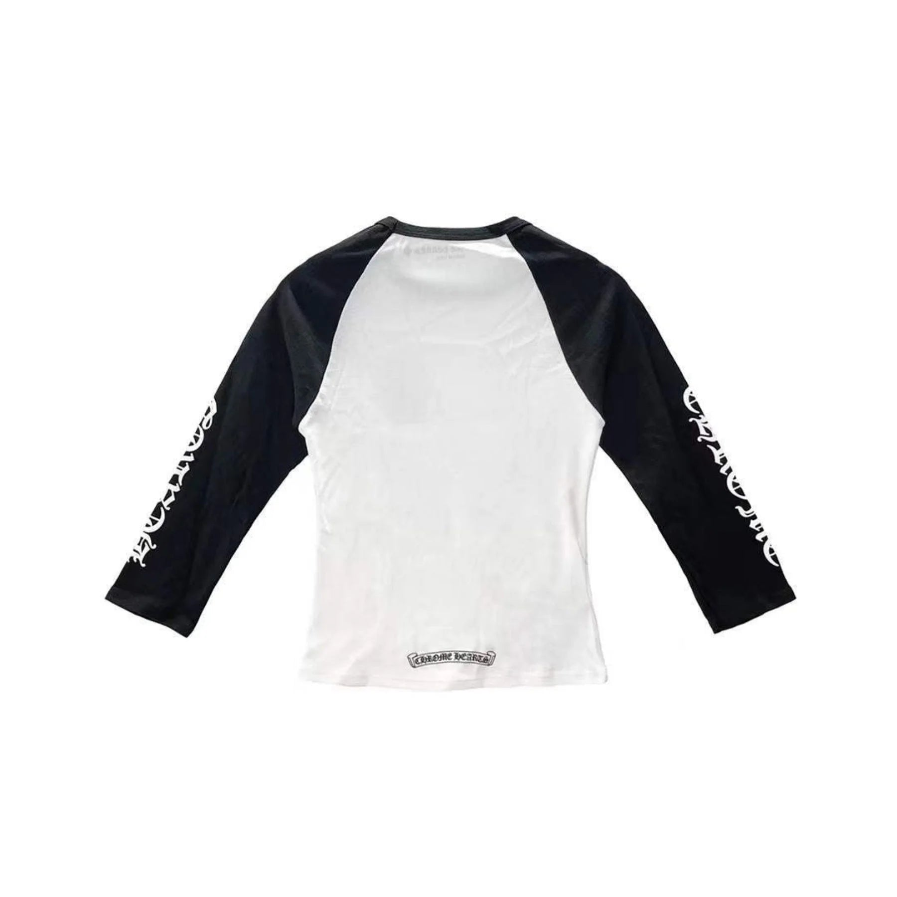Black White Dagger Baseball Long Sleeve Tee