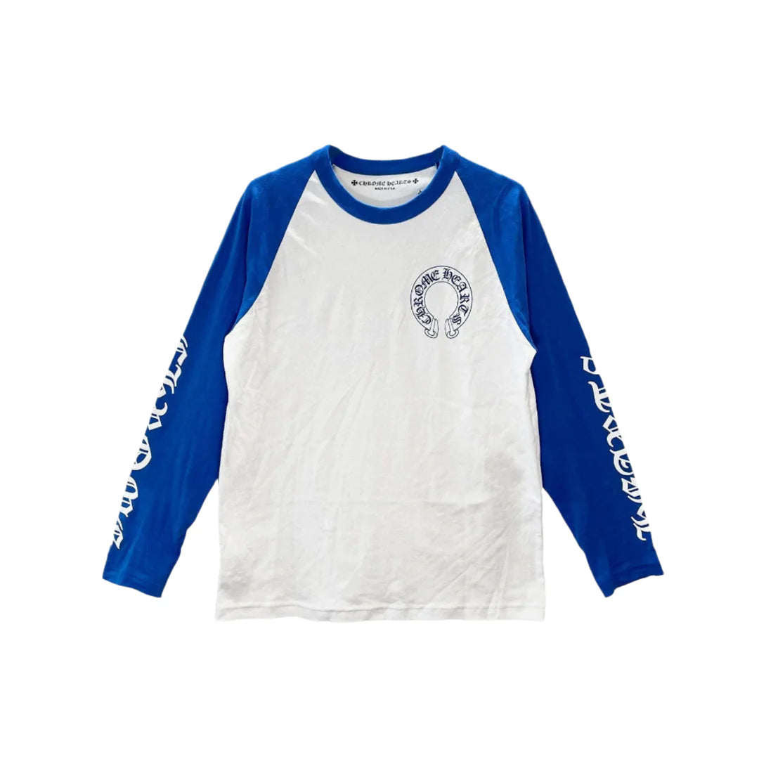 CH Horseshoe Logo Blue & White Long Sleeve T-Shirt