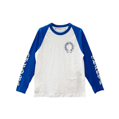 CH Horseshoe Logo Blue & White Long Sleeve T-Shirt