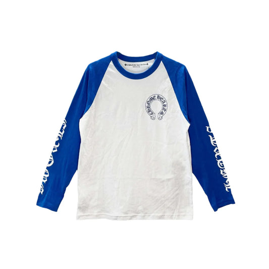 CH Horseshoe Logo Blue & White Long Sleeve T-Shirt
