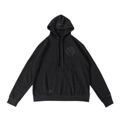 Cannes Exclusive Fleur De Lis Horseshoe Black Hoodie