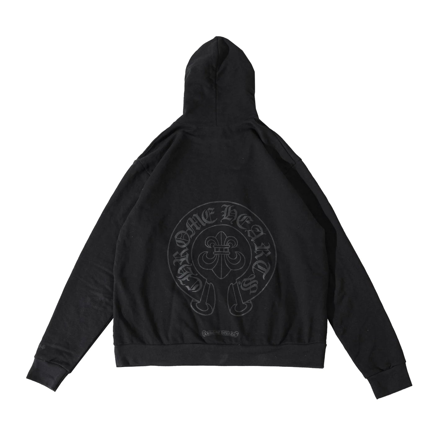 Cannes Exclusive Fleur De Lis Horseshoe Black Hoodie
