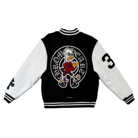 Eagle Patch Cashmere Varsity Jacket