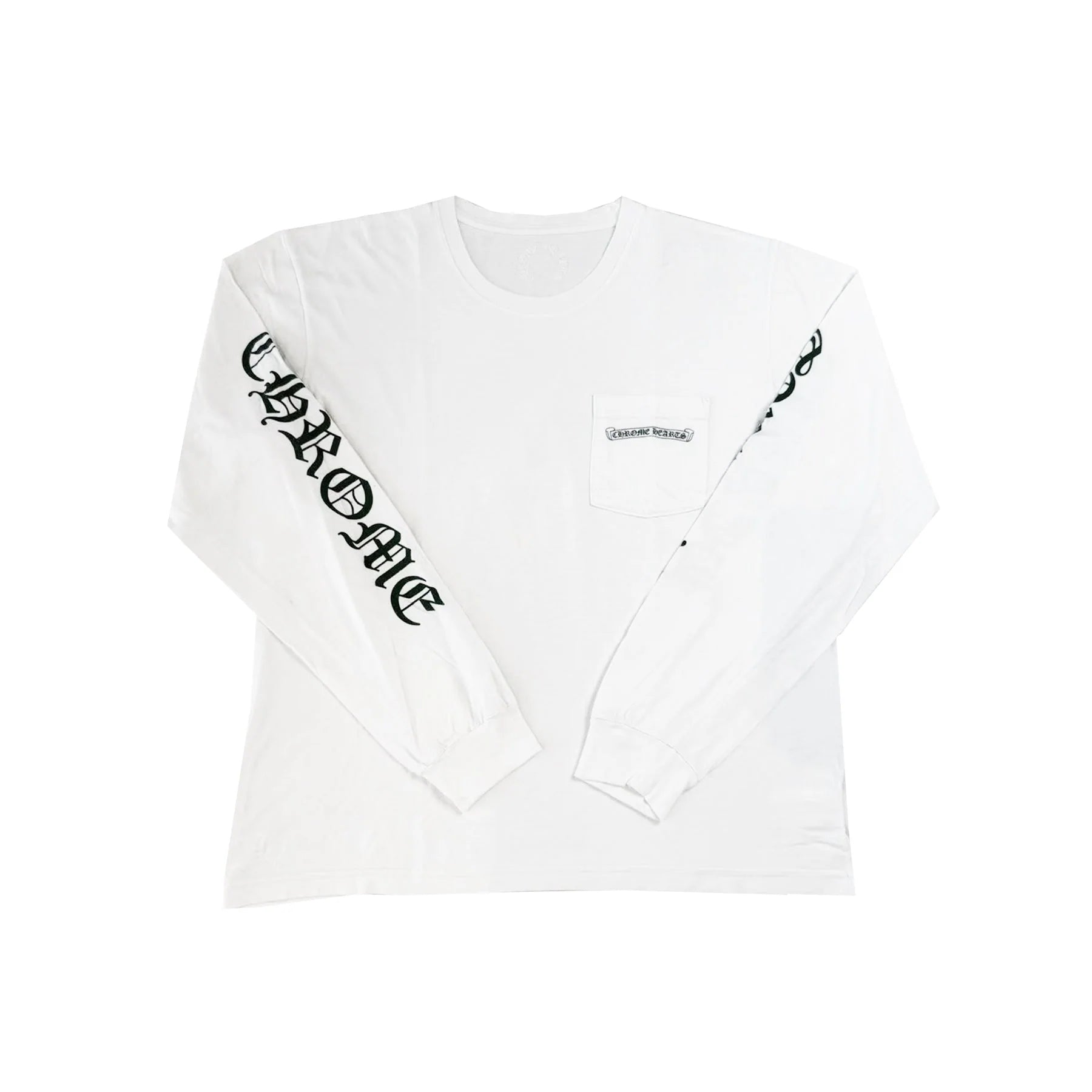 Cemetery Cross Chrome Hearts White Long Sleeve Tee
