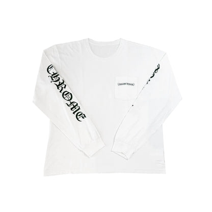Cemetery Cross Chrome Hearts White Long Sleeve Tee