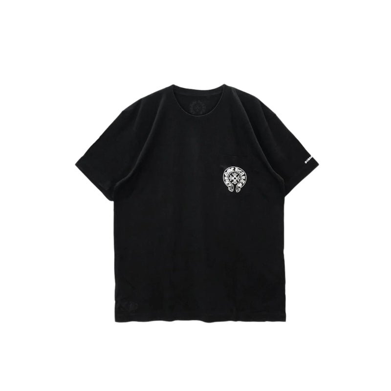 Classic Horseshoe Logo Short Sleeve Black Tee