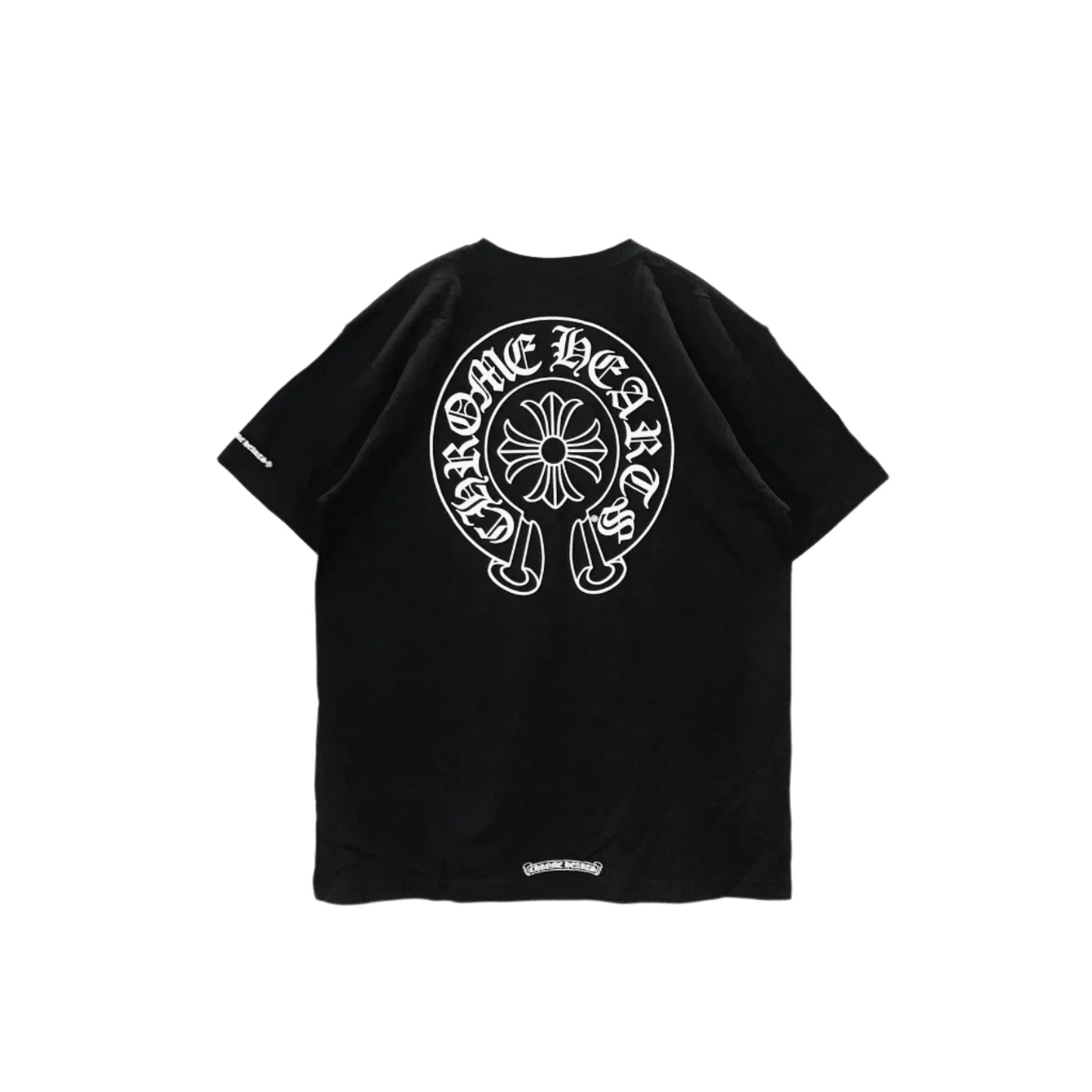 Classic Horseshoe Logo Short Sleeve Black Tee