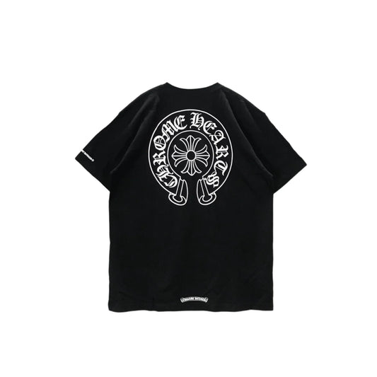 Classic Horseshoe Logo Short Sleeve Black Tee