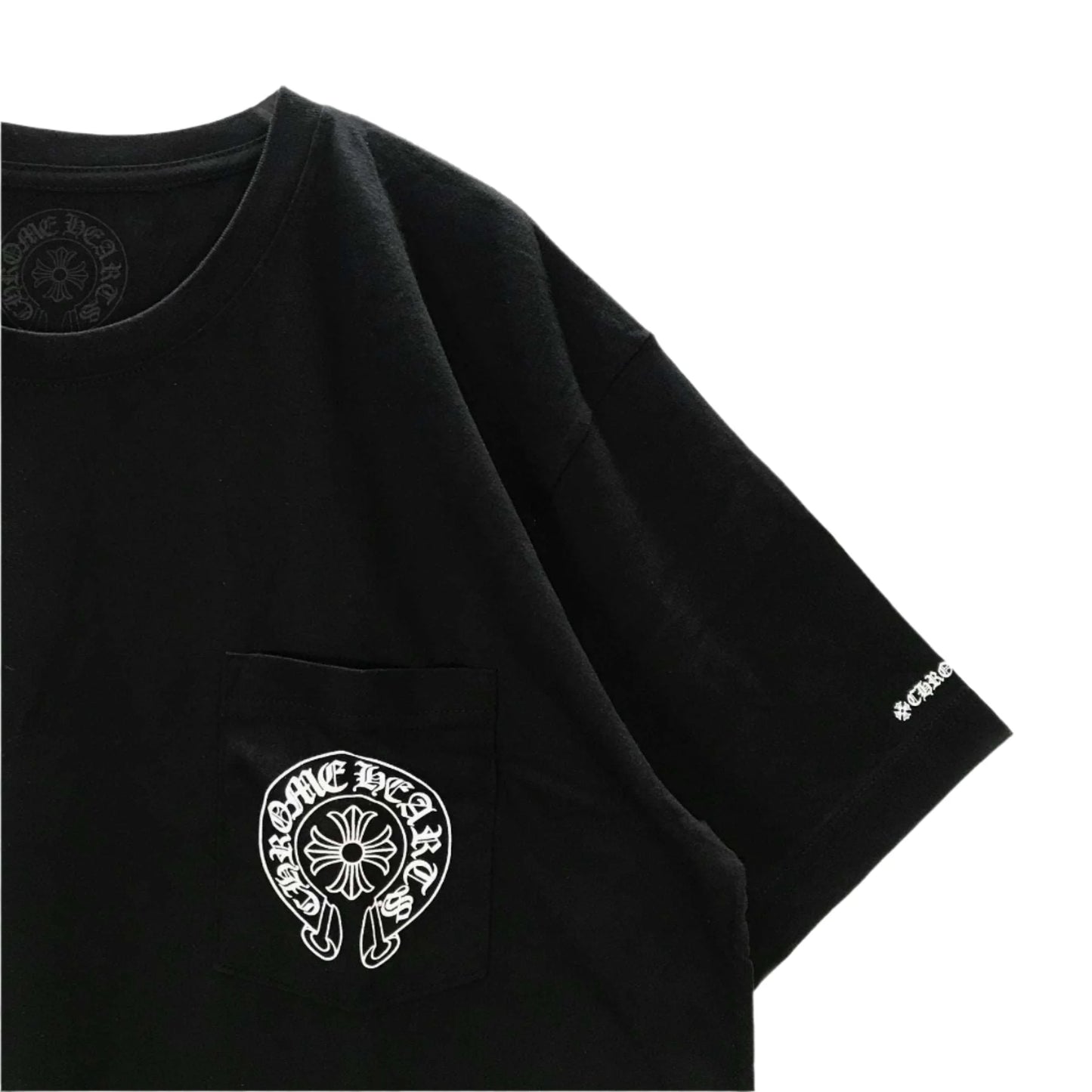 Classic Horseshoe Logo Short Sleeve Black Tee