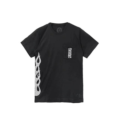 Cross Flame Printing SS Chrome Hearts T-Shirt