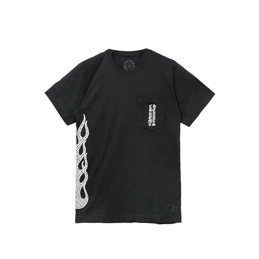 Cross Flame Printing SS Chrome Hearts T-Shirt