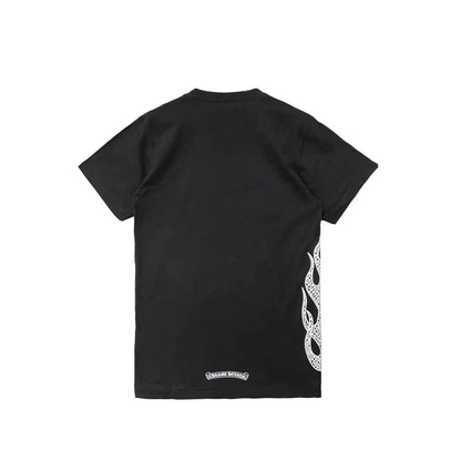 Cross Flame Printing SS Chrome Hearts T-Shirt