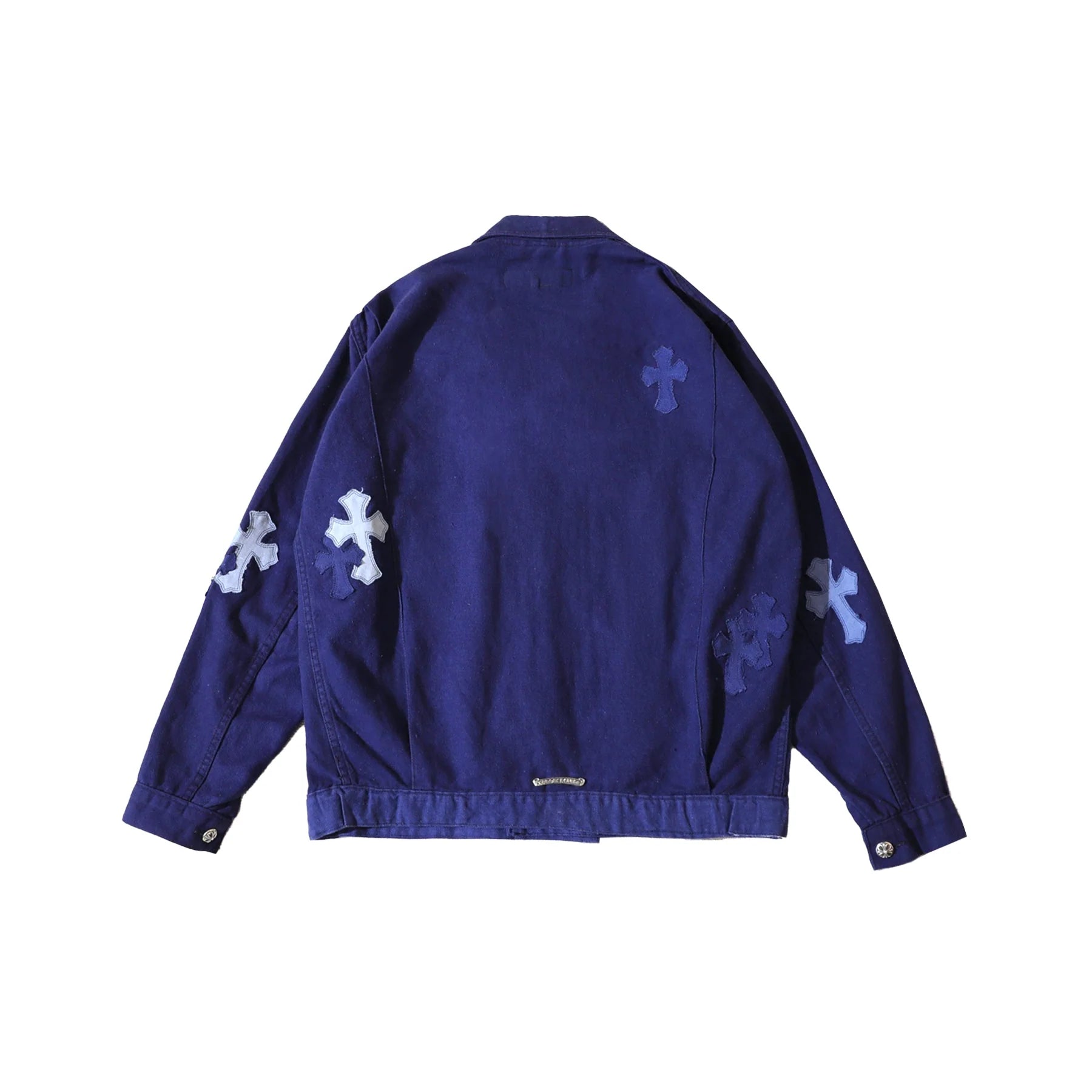 Chrome Hearts Cross Patch Bleu de Travail French Work Jacket