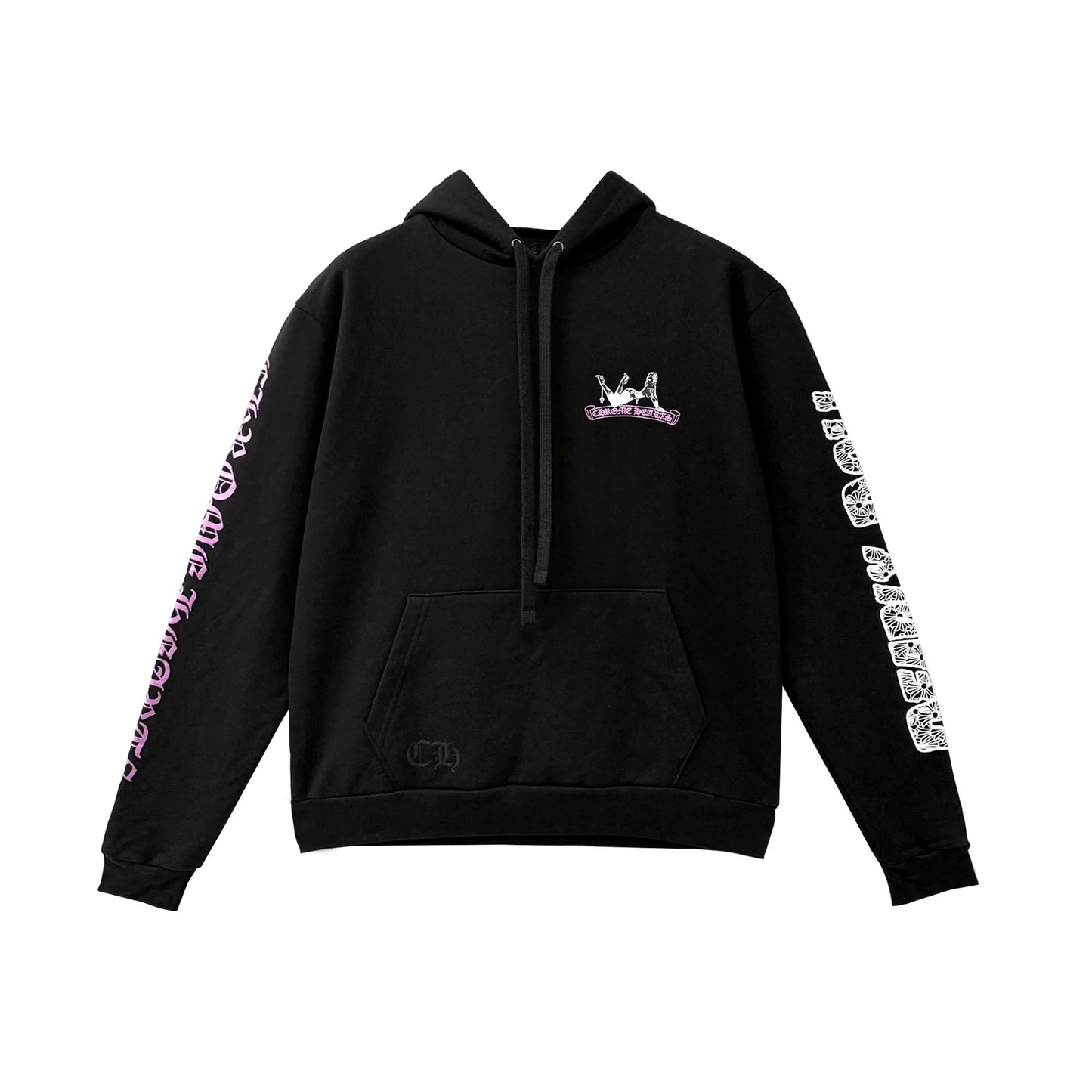 Chrome Hearts Deadly Doll Cross Graphic Pullover Hoodie Black