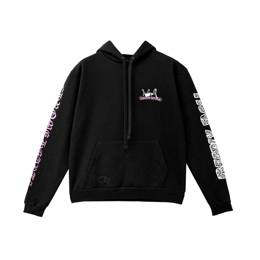 Chrome Hearts Deadly Doll Cross Graphic Pullover Hoodie Black