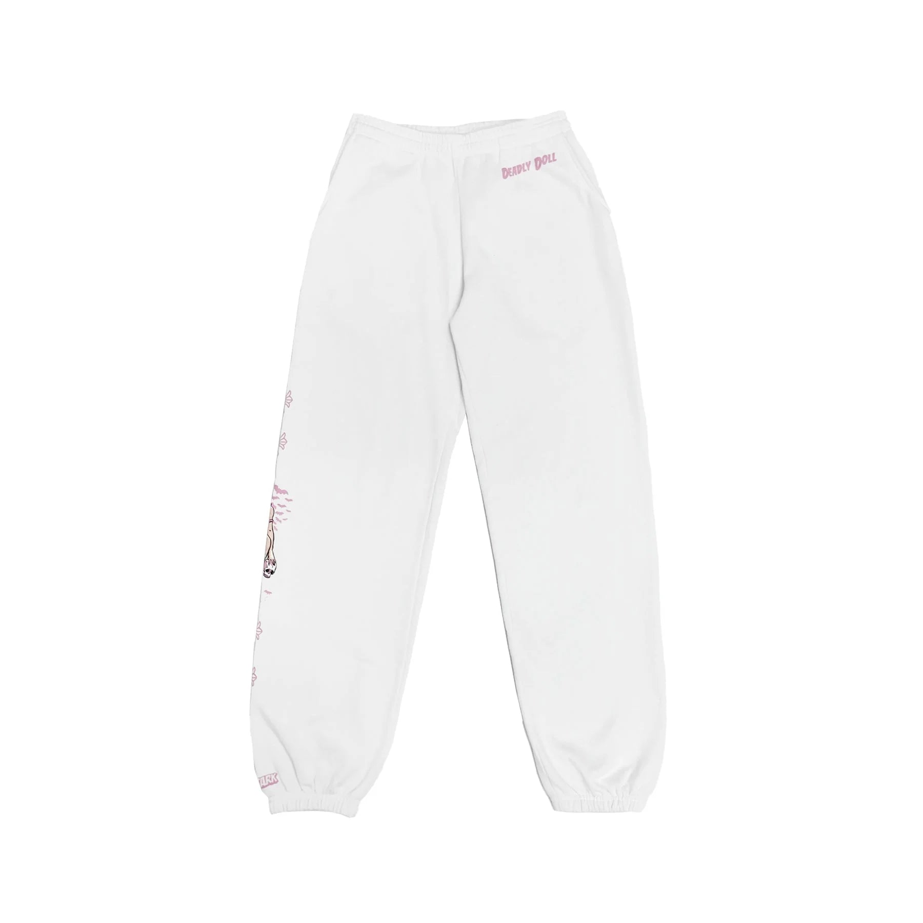Deadly Doll Horseshoe White Chrome Hearts Sweatpants