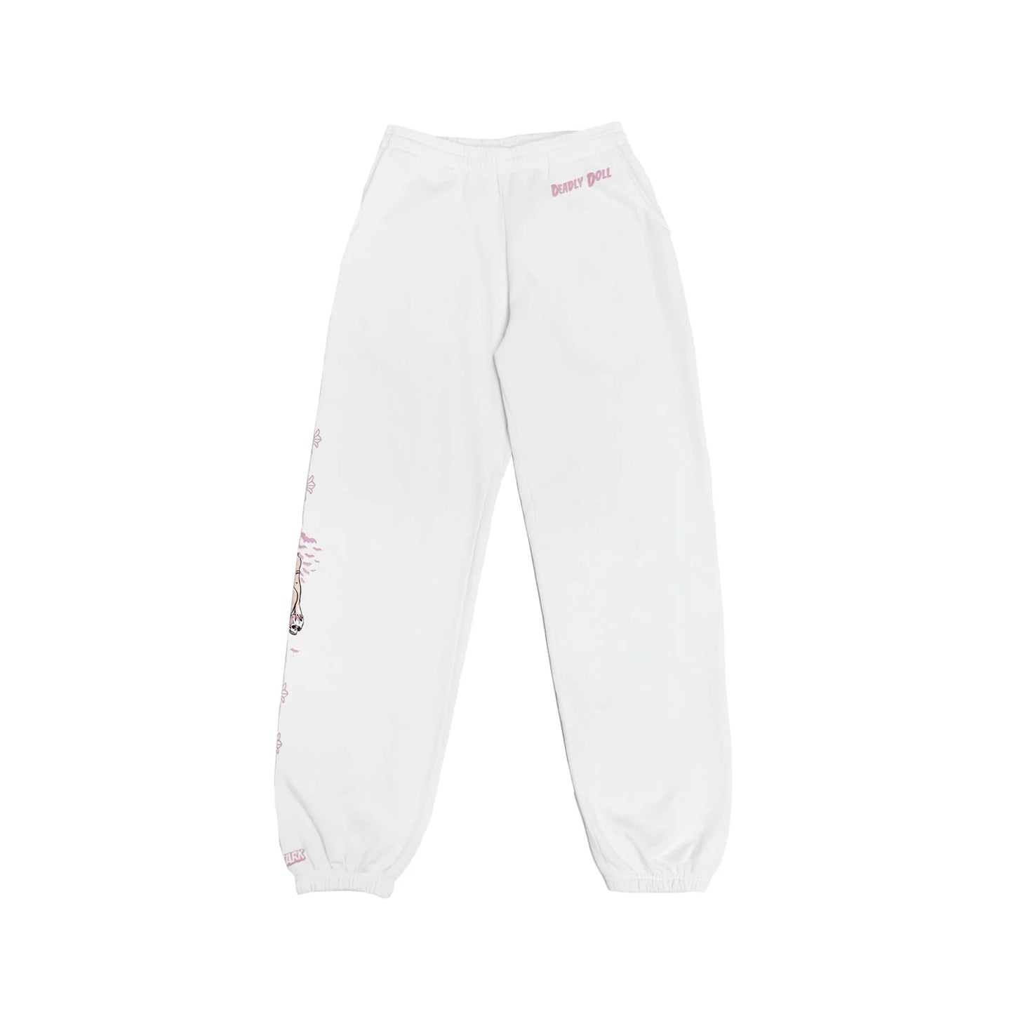 Deadly Doll Horseshoe White Chrome Hearts Sweatpants