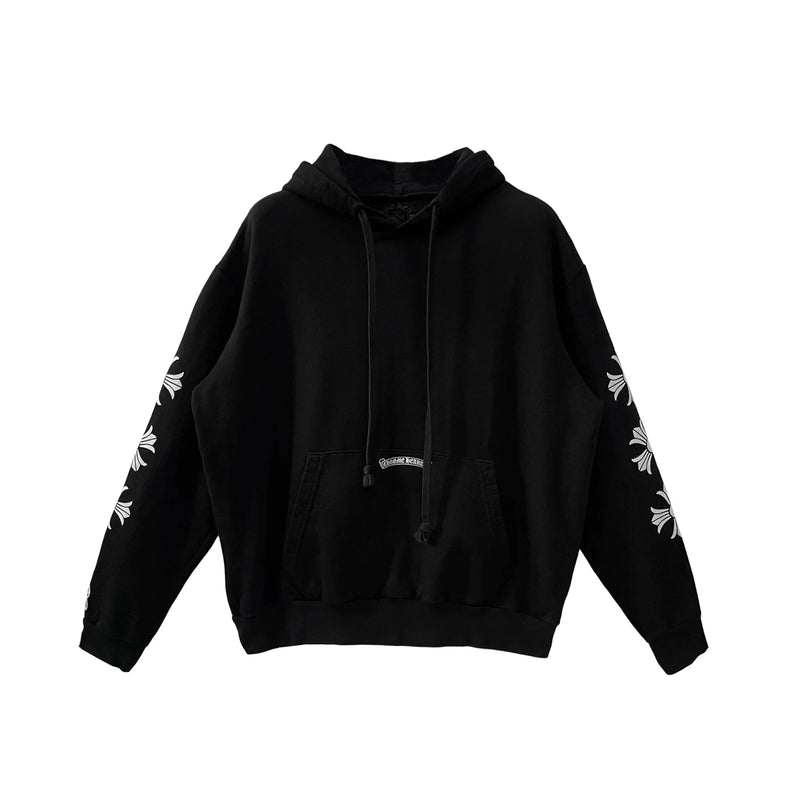 Drake Black Horseshoe Chrome Hearts Pullover Hoodie
