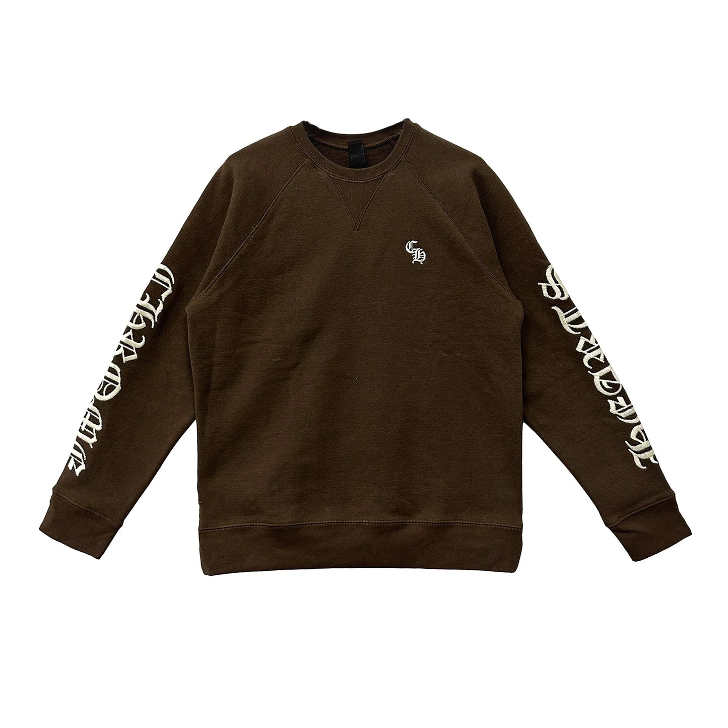 Chrome Hearts Embroidered Brown Sweatshirt
