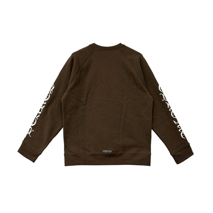 Chrome Hearts Embroidered Brown Sweatshirt
