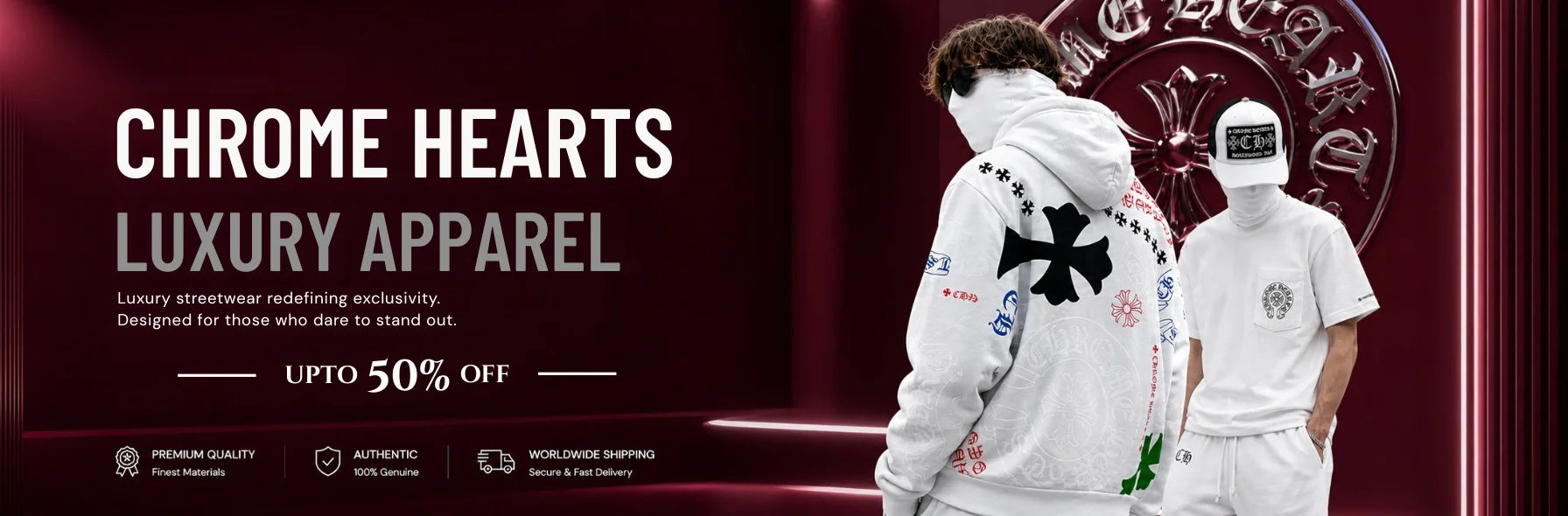 Velvexo Chrome Hearts Banner