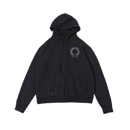 F&F Glitter USA Horseshoe Black Chrome Hearts Hoodie