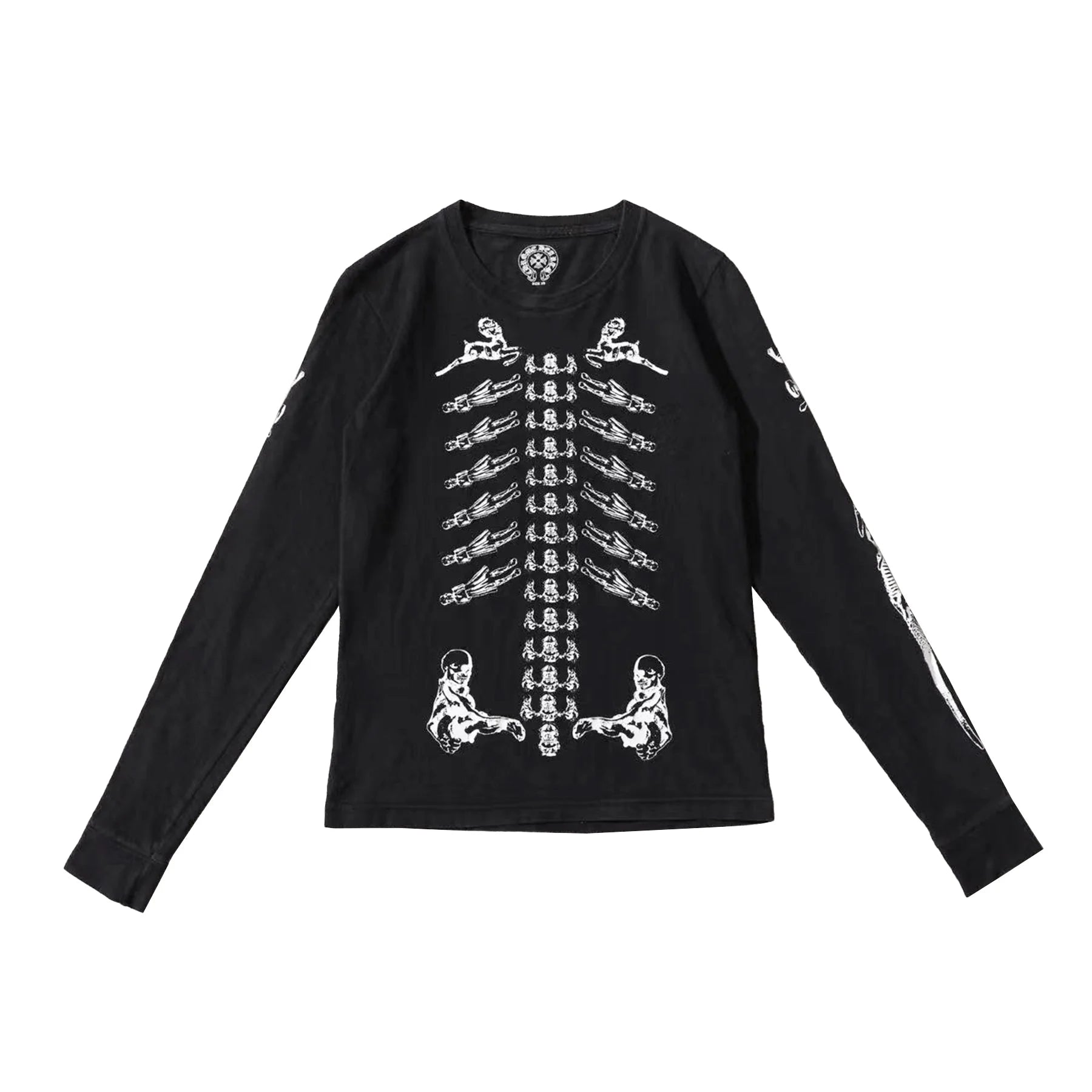 Foti Ribcage Black Long Sleeve T-Shirt