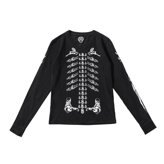 Foti Ribcage Black Long Sleeve T-Shirt